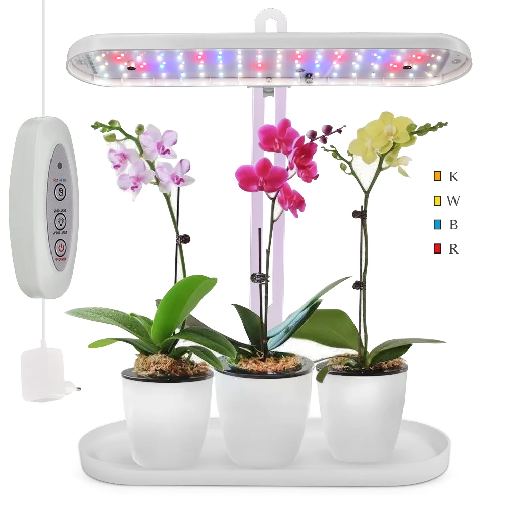 15 Вт 35x8 см Настольный светильник для выращивания растений 39x13 см лоток 3 режима синхронизации контроллер 4 регулируемая яркость домашняя гидропоника система выращивания высота лампы до 45 см высота регулируемая