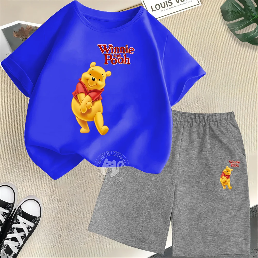 Футболка с коротким рукавом и шорты из натурального хлопка