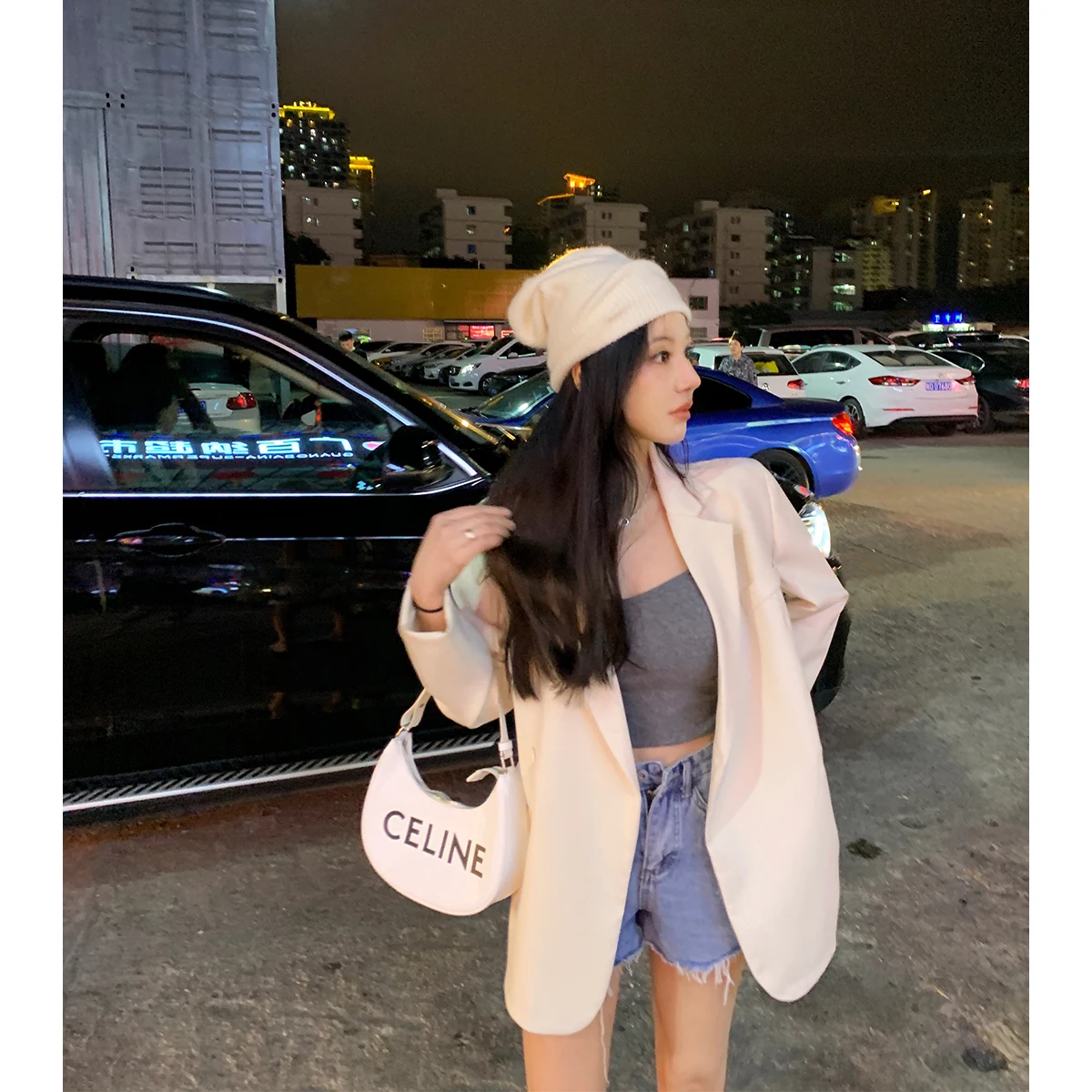 

High-quality silky smooth suit jacket women's summer loose casual long-sleeved small suit loose and slim