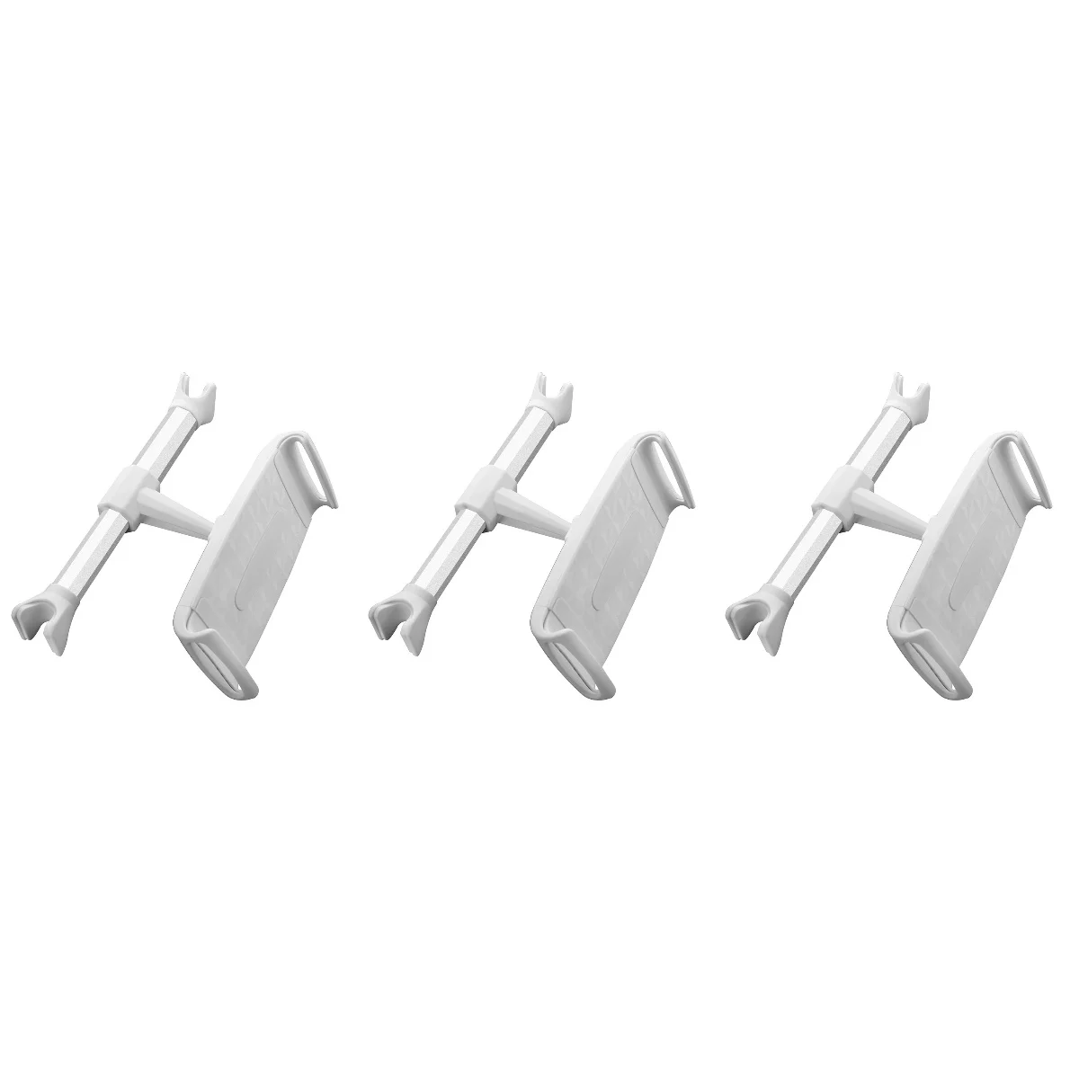 

3pcs Car Back Holder Tablet PC Bracket Car Headrest Mount for Tablet PC (White)