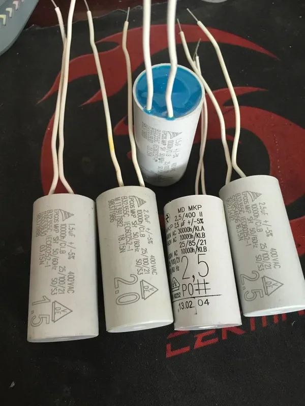 

Немецкий конденсатор двигателя MD MKP 2.5uF1.5UF2UF 400VAC 460V