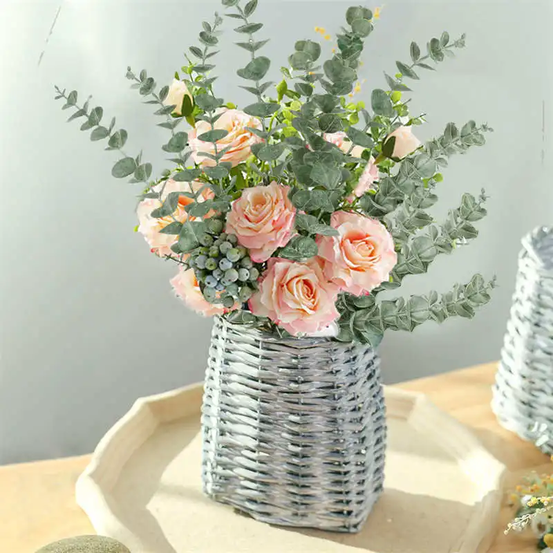 

Artificial Plants Branch Flower Arrangement Simulation Eucalyptus Leaf Eucalyptus Stem Wedding Party Decoration Home Decor