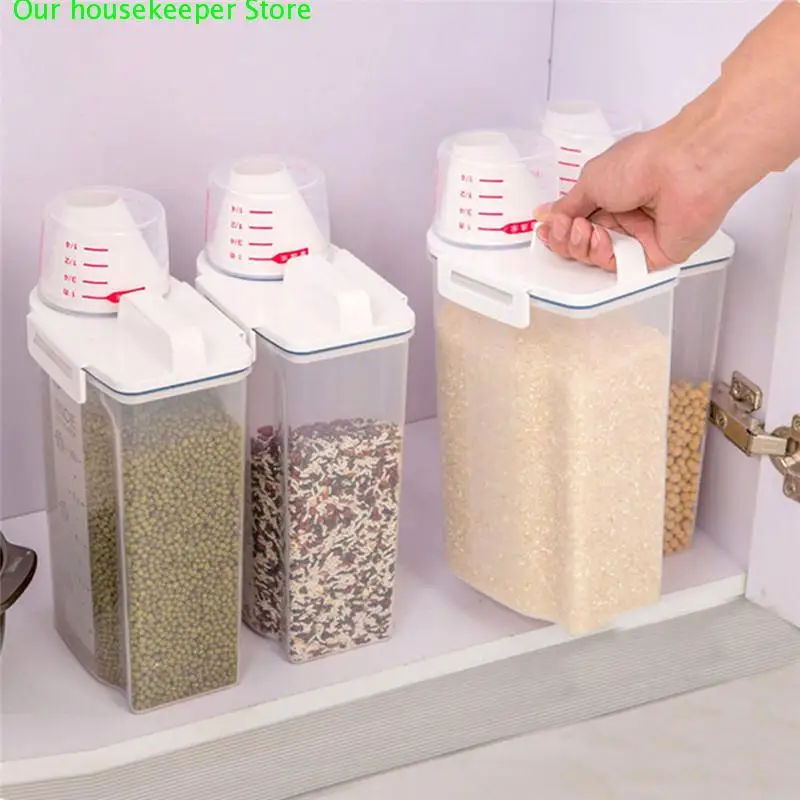 

Grain Miscellaneous Grain Grade Large Capacity Storage Box Sealed Storage Tank Plastic Moistureproof Insect-proof Milk Powder Ri