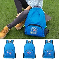 lightweight packable backpack foldable ultralight flamingo print outdoor folding bag hiking pack travel daypack sport men women