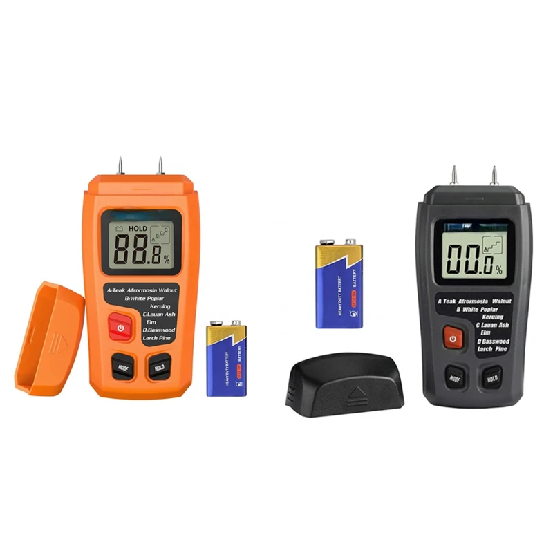 

Wood Moisture Meter Digital Humidity Tester Timber Damp Detector with LCD Display Paper Floor Carton Measurement