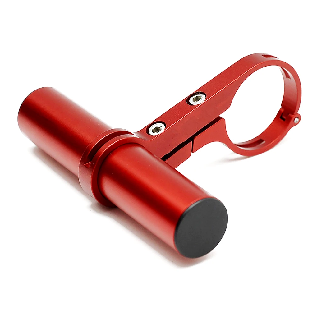 Handlebar Extender Detachable Extension Headlight Bracket Aluminum Alloy Extended Clamp Holder Bell  Black