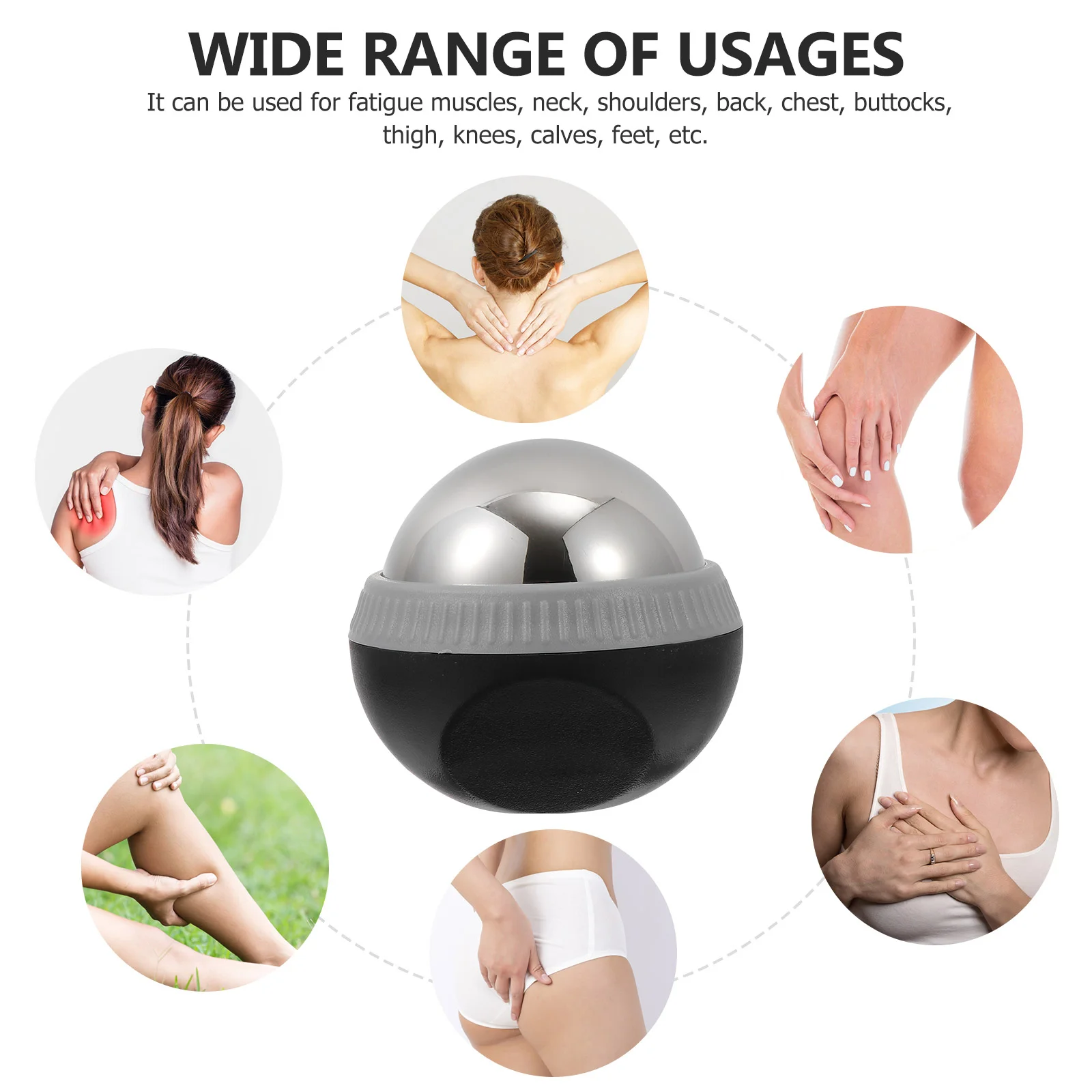 Массажер со льдом шарик из нержавеющей стали фитнес-ролик для лица холодная и