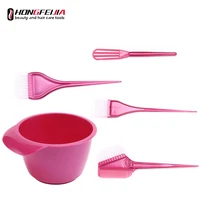 5pcsset hair dye color brush bowl set with dye mixer hair tint dying coloring applicator hairdressing styling accessories