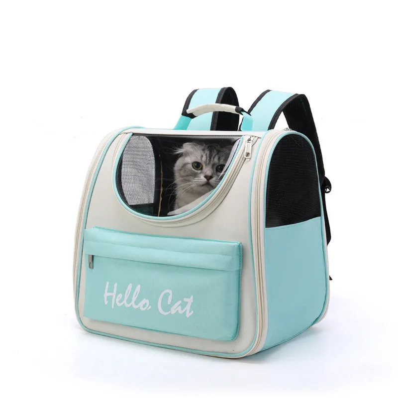 

Переноска для домашних питомцев, Воздухопроницаемый портативный рюкзак для кошек, прозрачная уличная дорожная сумка для переноски маленьких собак и кошек