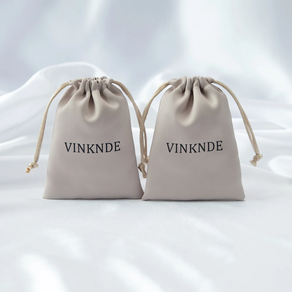 Silk Satin Packag Bags 100-Pack Bulk Jewelry Packaging Organizer Pouches Custom Personalized With Your Own Logo Wedding Gift Bag