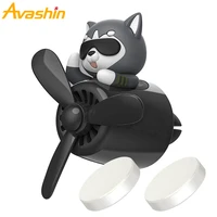 car air freshener cartoon animal pilot rotating propeller outlet fragrance magnetic design auto accessories interior perfume