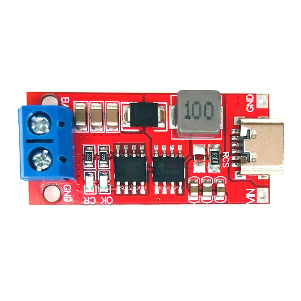 

Type-C 2S 2A Boost Module Polymer Lithium Battery Charging Module 18650 Lithium Battery Charging Board