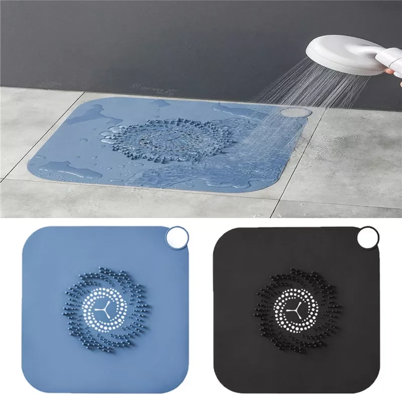

Anti-clogging Floor Drain Cover Anti Clogging Silicone Filter Screen Household Floor Drain Pad for Kitchen Bathroom Sink
