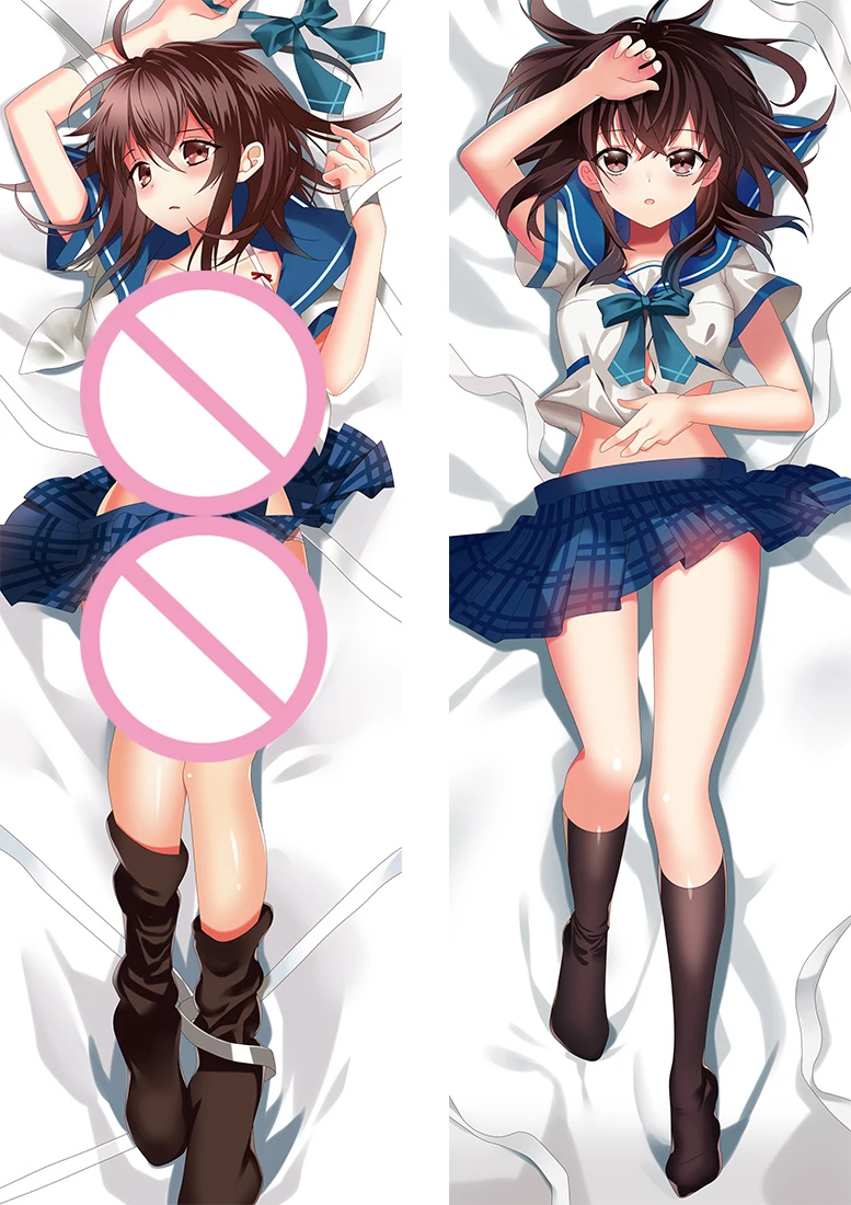 

Anime Strike The Blood Akatsukinagisa Himeragi Yukina Printed Pillowcase Body Dakimakura Hugging Pillow Cover Soft Cushion