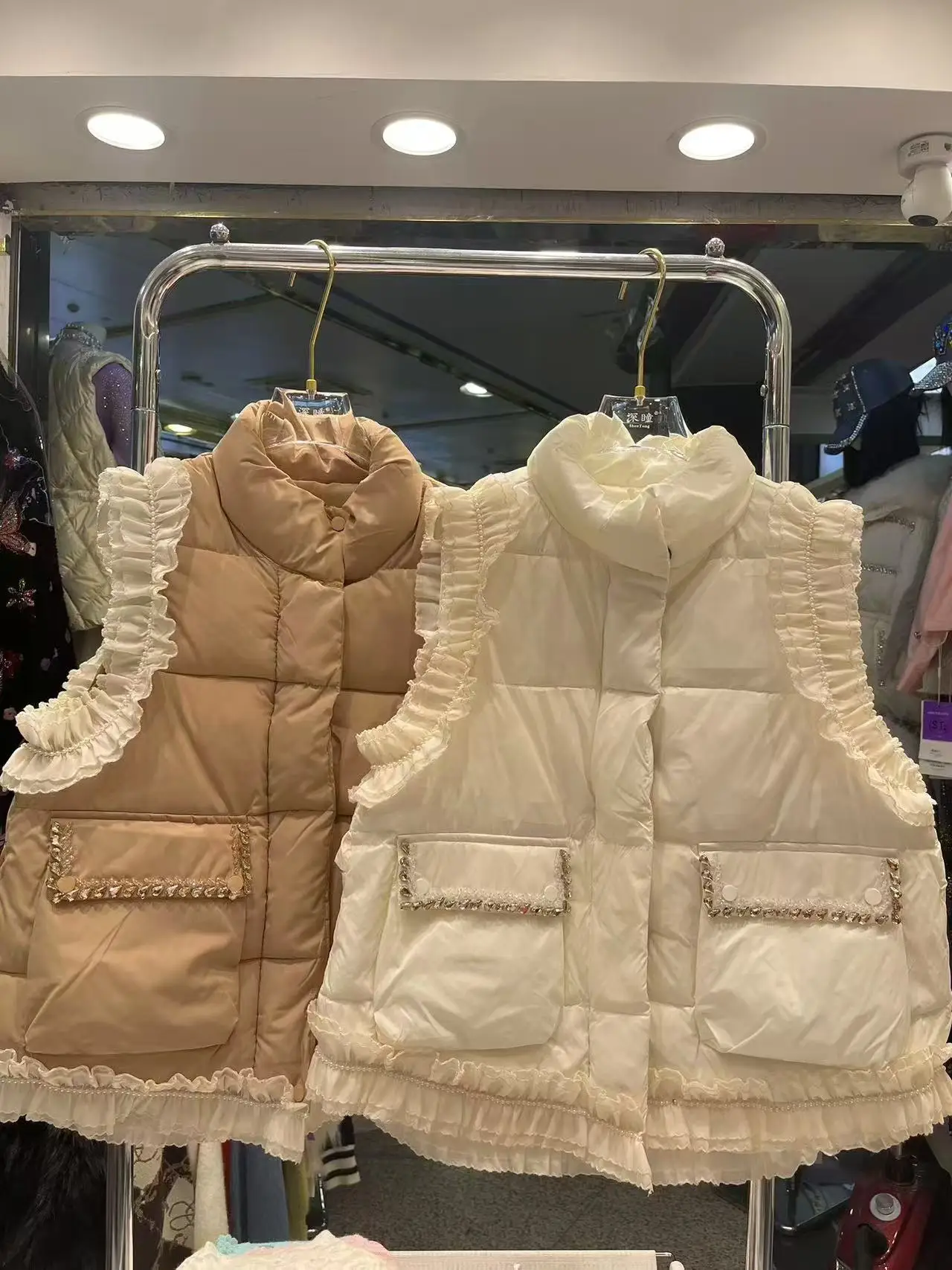 Роскошный стиль трендовый блестящий жилет с бриллиантами и бисером хлопковый