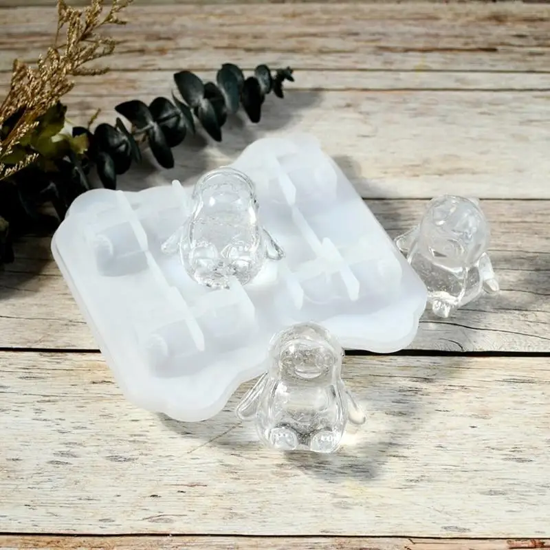 Фото 87HC Lovely Penguins Plood Set Silicone Rovity с крышкой для домашних аксессуаров №2