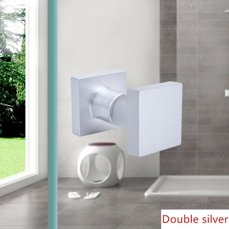 

Vierkante Massief Aluminium Glas Deurknop Pull Handle Douche Doos Entry Gate