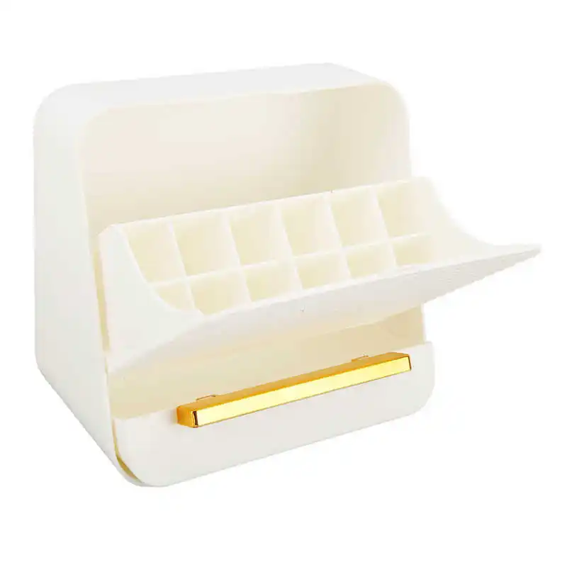 

Контейнер для хранения помад, отдельные отделения, пыленепроницаемый водонепроницаемый глянцевый чехол для губ с ящиками, стойка для хране...