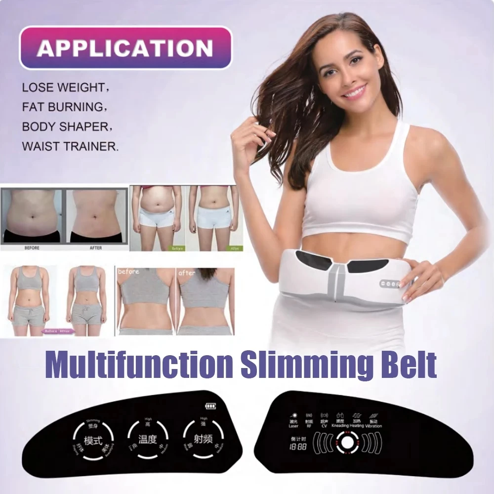 

Ultrasound Laser Slimming Belt For Weight Loss Fat Burner Anti Cellulite Body Laser Abdominal Muscle Stimulator Waist Massager