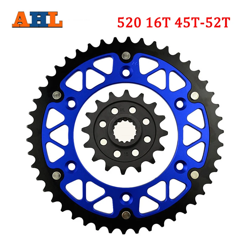 Передняя и задняя звездочки для мотоцикла 16T 45T 46T 47T 48T 49T 51T 52T для 690 620 640 Duke L LC4 Rally SM SMC SMR 790 890 Adventure R