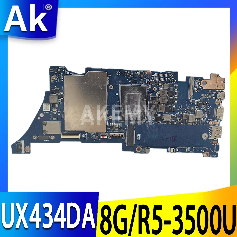 

UX434DA motherboard For ASUS UX434DA UX434D laptop mainboard UX433FA mainboard tested W/ 8G/R5-3500U