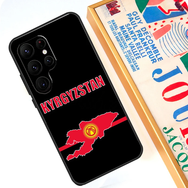 Чехол с флагом Киргизии для Samsung Galaxy S24 S23 Ultra S22 Note 20 10 Plus S8 S9 S10 S21 S20 FE чехол