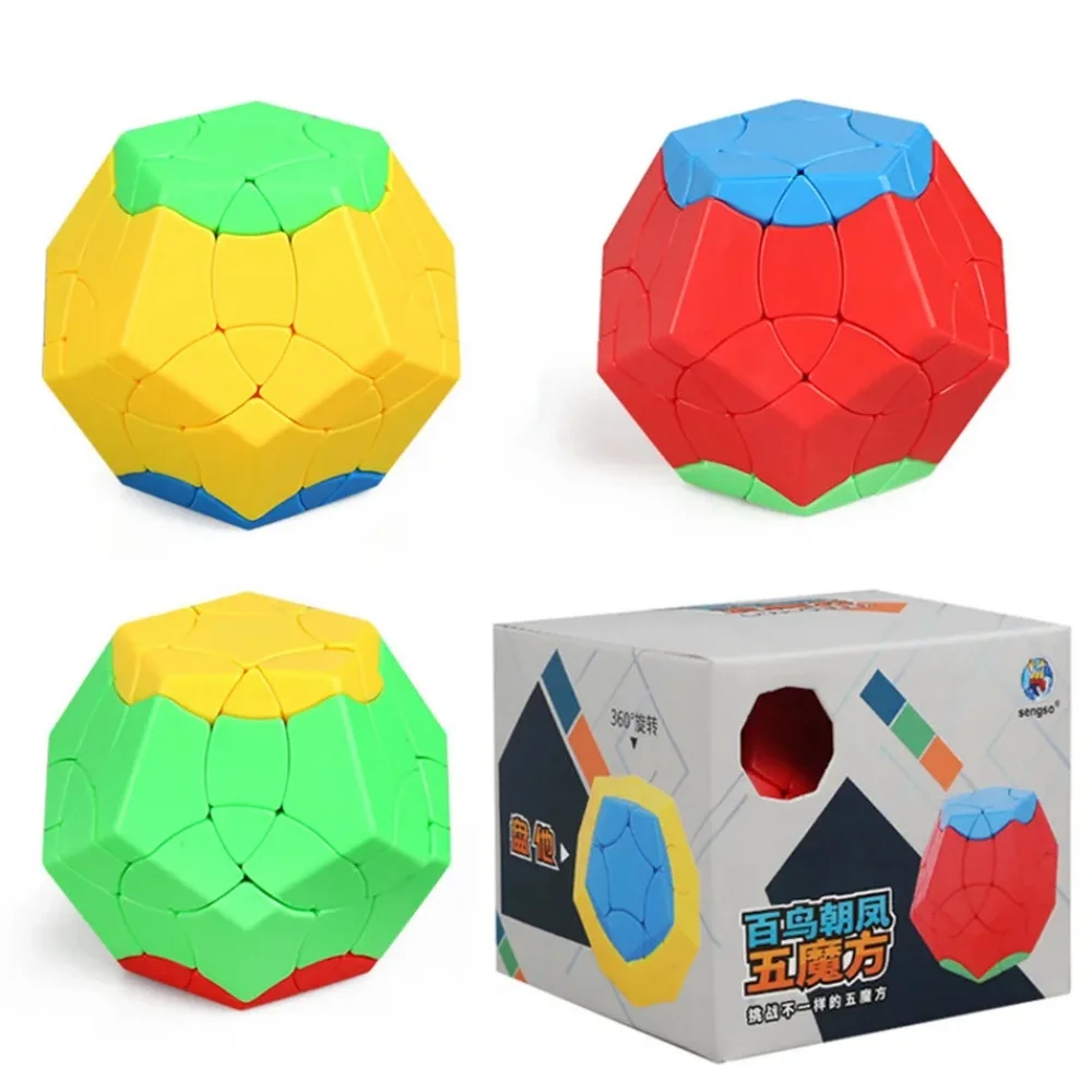 Shengshou Megaminx Professional Speed Cube BNCF Матовая Отделка Без Наклеек Волшебный Куб-головоломка