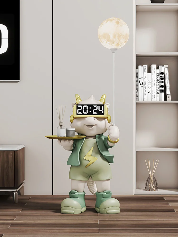 Декор для дома с мультяшным драконом скульптуры скандинавский большой пол декор