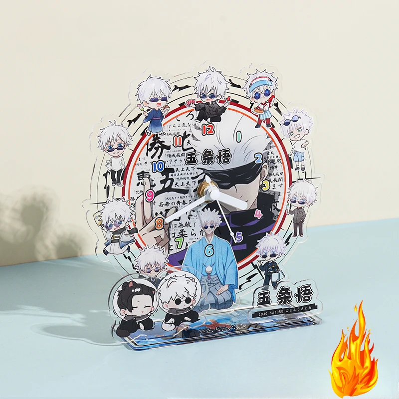 Часы Gojo Satoru с возвратом заклинания акриловые часы сделай сам календарь орнамент