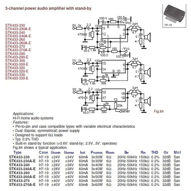 Плата усилителя мощности сабвуфера 60Wx3 модуль звука двойной переменный ток 28-35 В 1