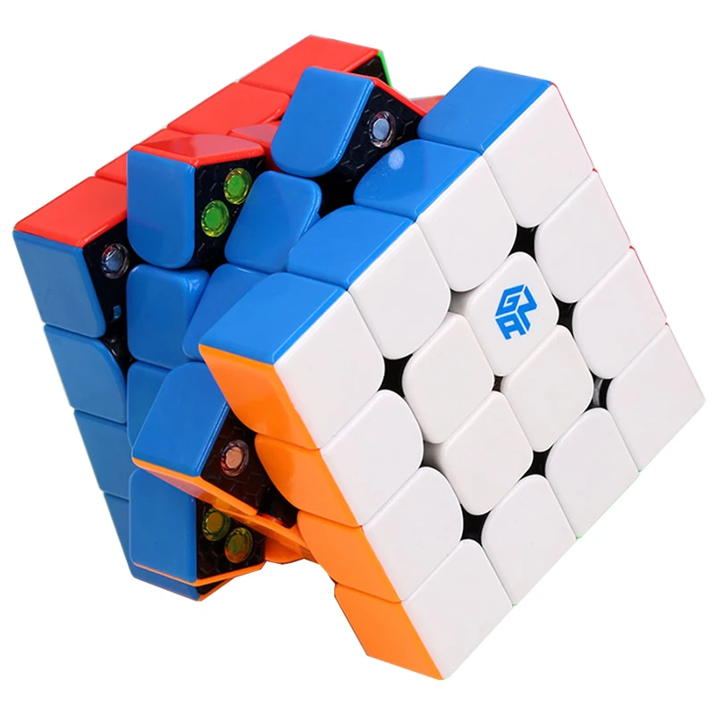 Magic Cube 4x4 GAN 460 M 460M 4x4x4 GANCUBE WCA Educational Twist Wisdom Game StickerlesS MAGNETIC Magnet Logic Toys SPeed Cubo |