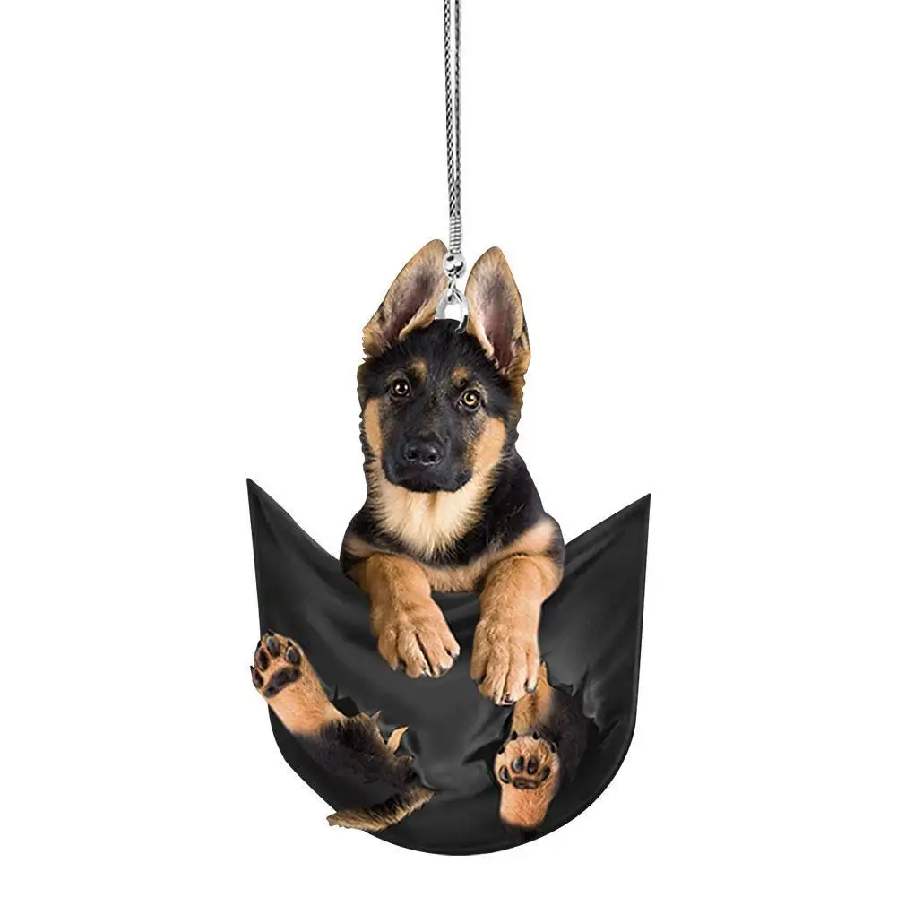 Подвесное украшение в виде собаки 1 шт. 6 стилей Милый Забавный мультяшный кулон