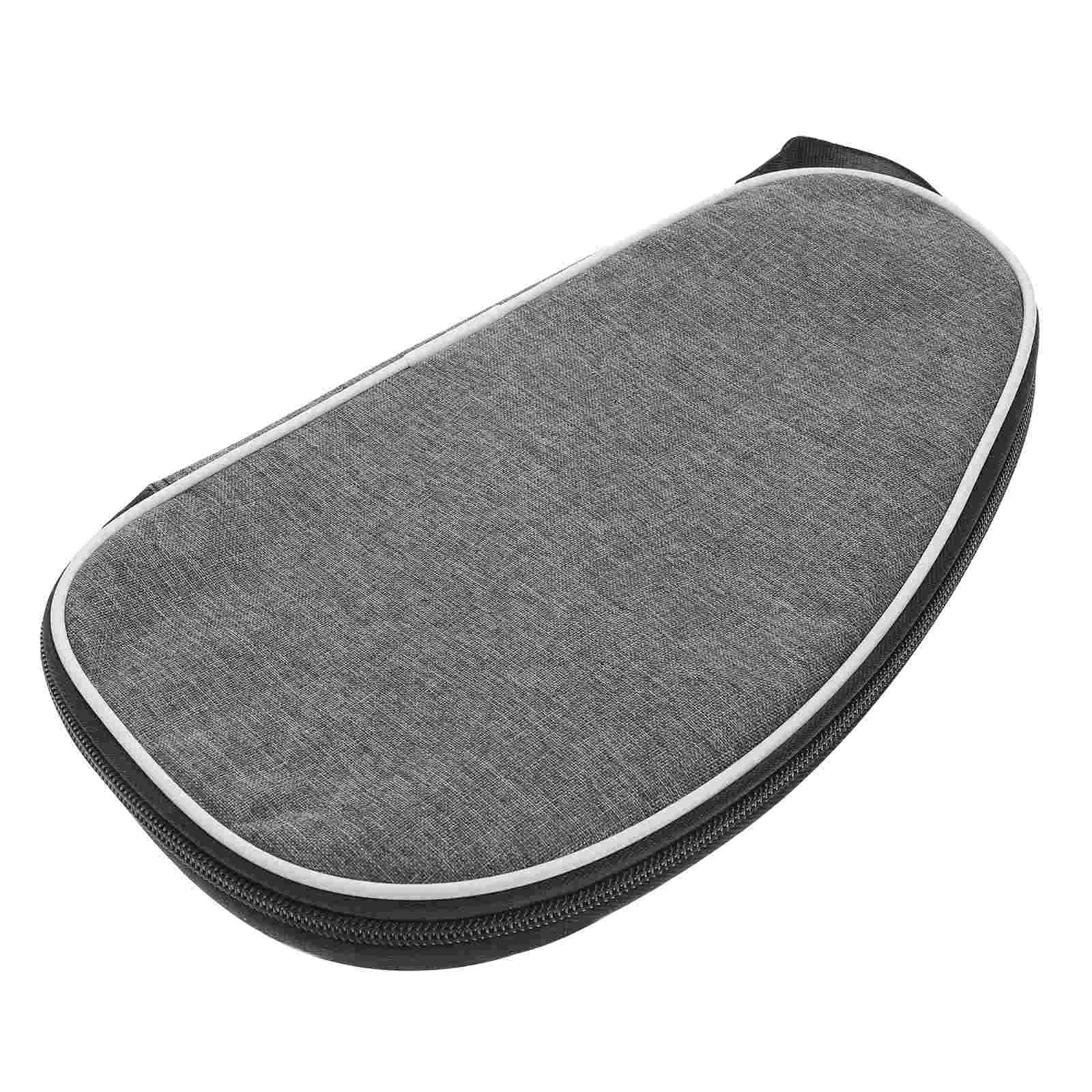 

Portable Table Tennis Bat Bag Professional Pong Racket Shell Shaped Storage Bag for Athletes Players (Grey)