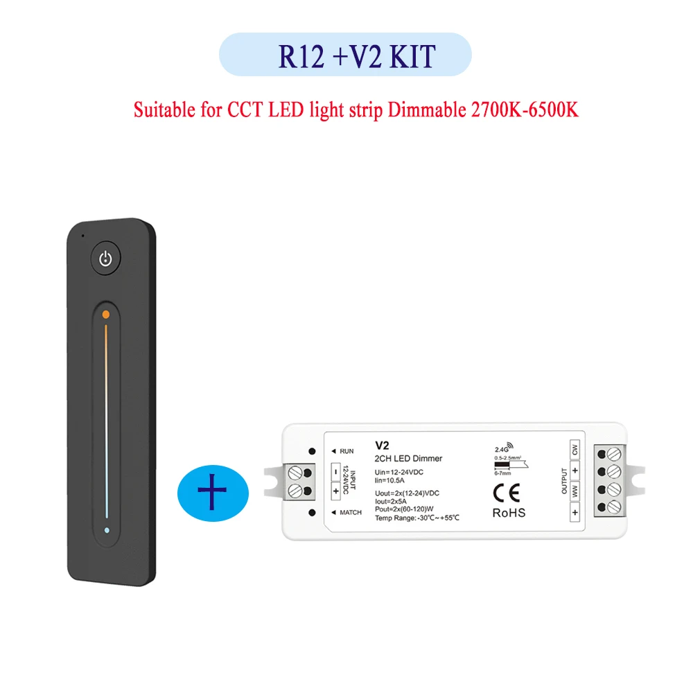 

CENFAYA CCT LED контроллер V2 12В/24В 2-х канальный 5А