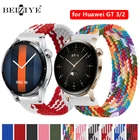Ремешок Плетеный Соло для Huawei Watch GT 3 46 мм 42 мм, сменный эластичный тканевый браслет для Huawei GT3 Runner, 22 мм