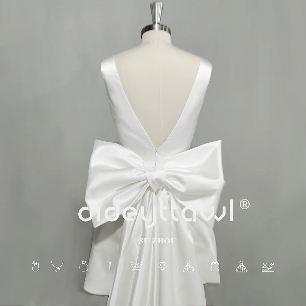 Рисунок 2 - Женское Короткое атласное свадебное платье DIDEYTTAWL