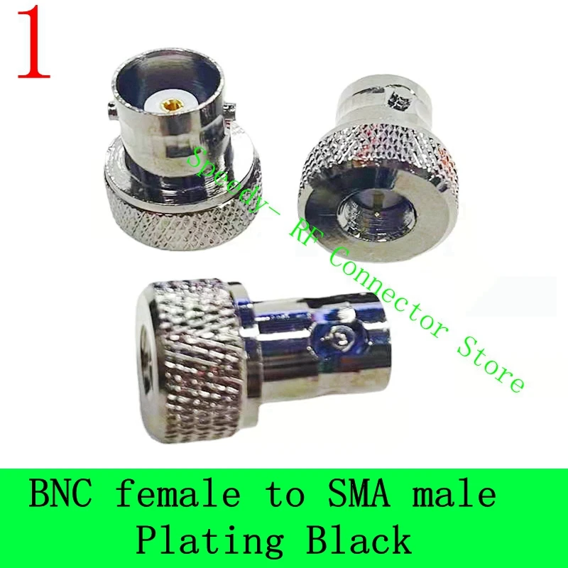 

2Pcs/lot Q9 BNC Male Female To SMA Male Plug & Female Jack Connector Plating Black Nickel Plated Brass Coaxial RF Adapters