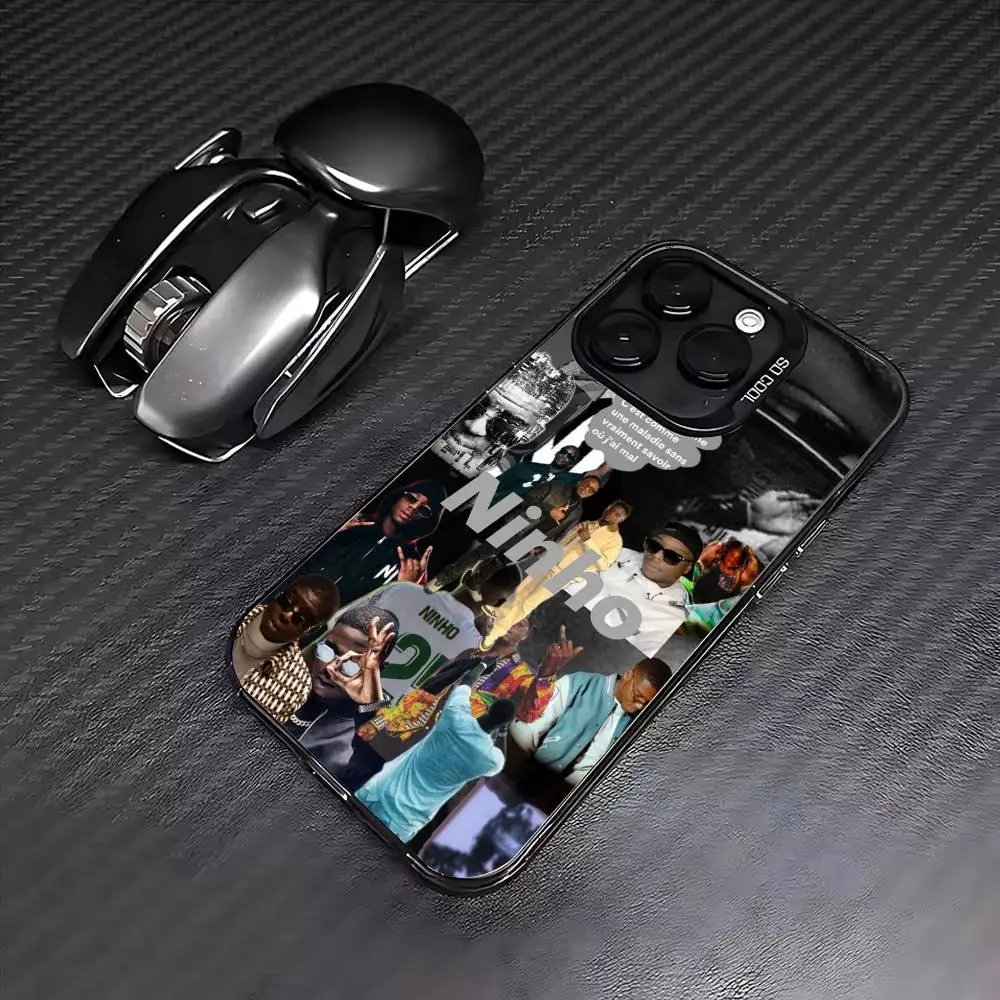 Фото Чехол для телефона Rapper N-Ninho N-NI для iPhone 17,16,15,14,13,12,11 Plus, Pro Max, цветной серебристый чехол для телефона №2