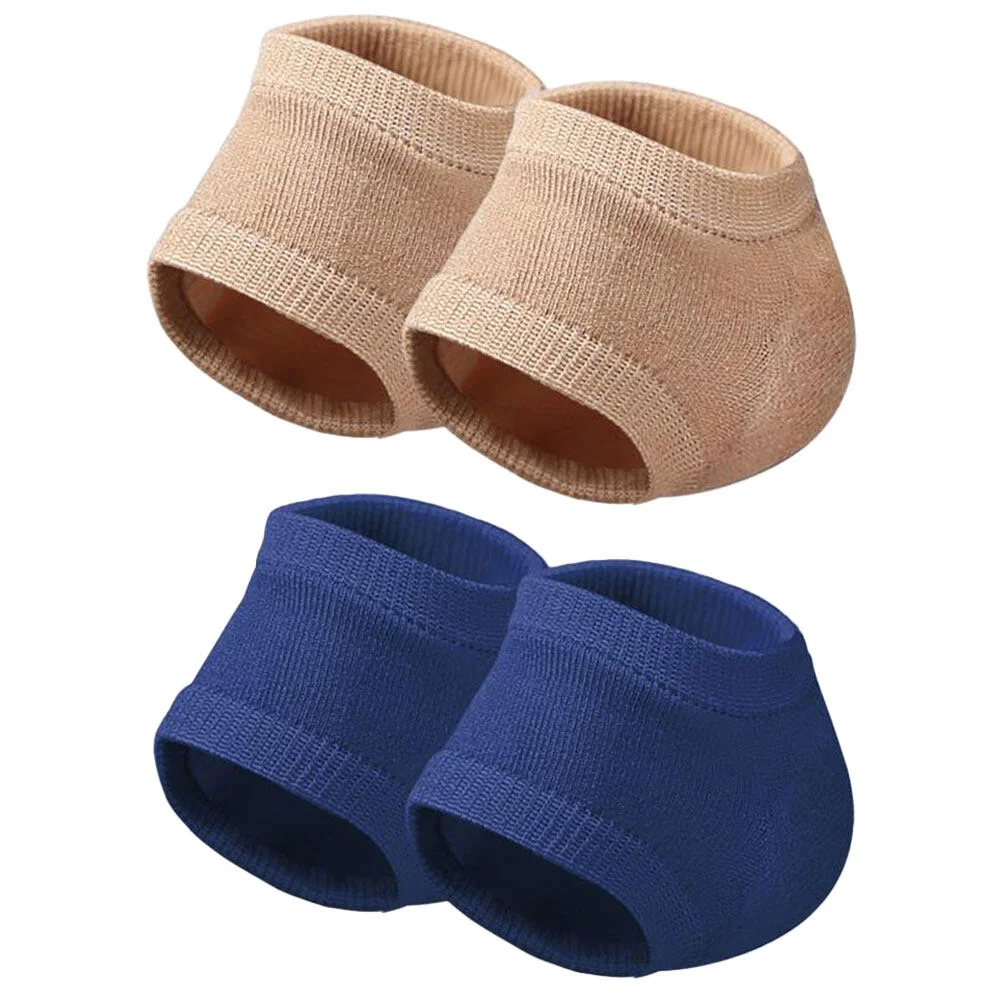 

2 Pairs of Heel Covers Breathable Heel Socks Heel Protectors Elastic Gel Heel Socks