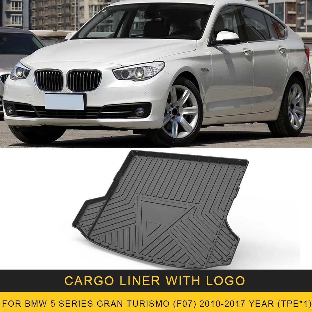 Нескользящий коврик из ТПЭ для багажника BMW, подставка для автомобиля, аксессуары для интерьера, для BMW 5 Series Gran Tour F07, F10, 10-17 Нескользящий коврик из ТПЭ для багажника BMW, подставка для автомобиля, аксессуары для интерьера, для BMW 5 Series Gran Tour F07, F10, 10-17