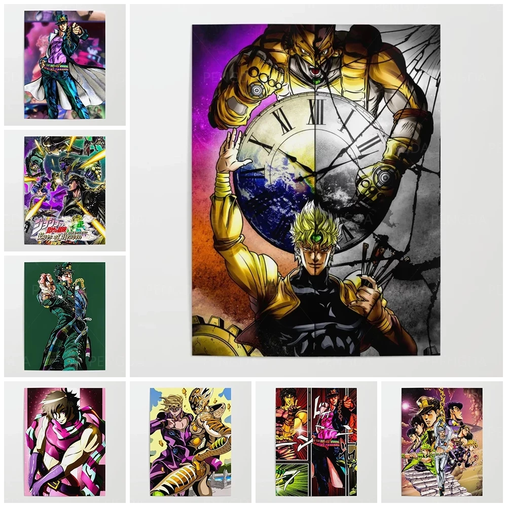 

Prints Painting Pictures Jojo Bizarre Adventure Wall Artwork Anime Home Decoration Modular Canvas Poster For Bedside Background