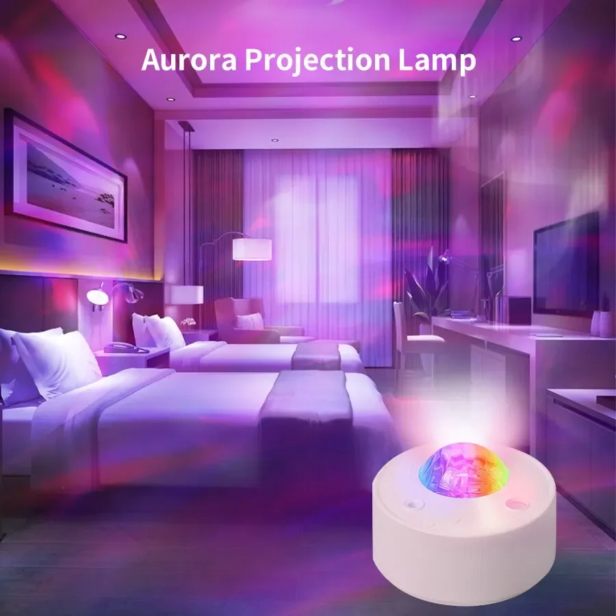 New Northern Lights Projector Aurora Stars Night Light Laser Bluetooth Music Projection Lamp Bedroom Decor Brithday Gift