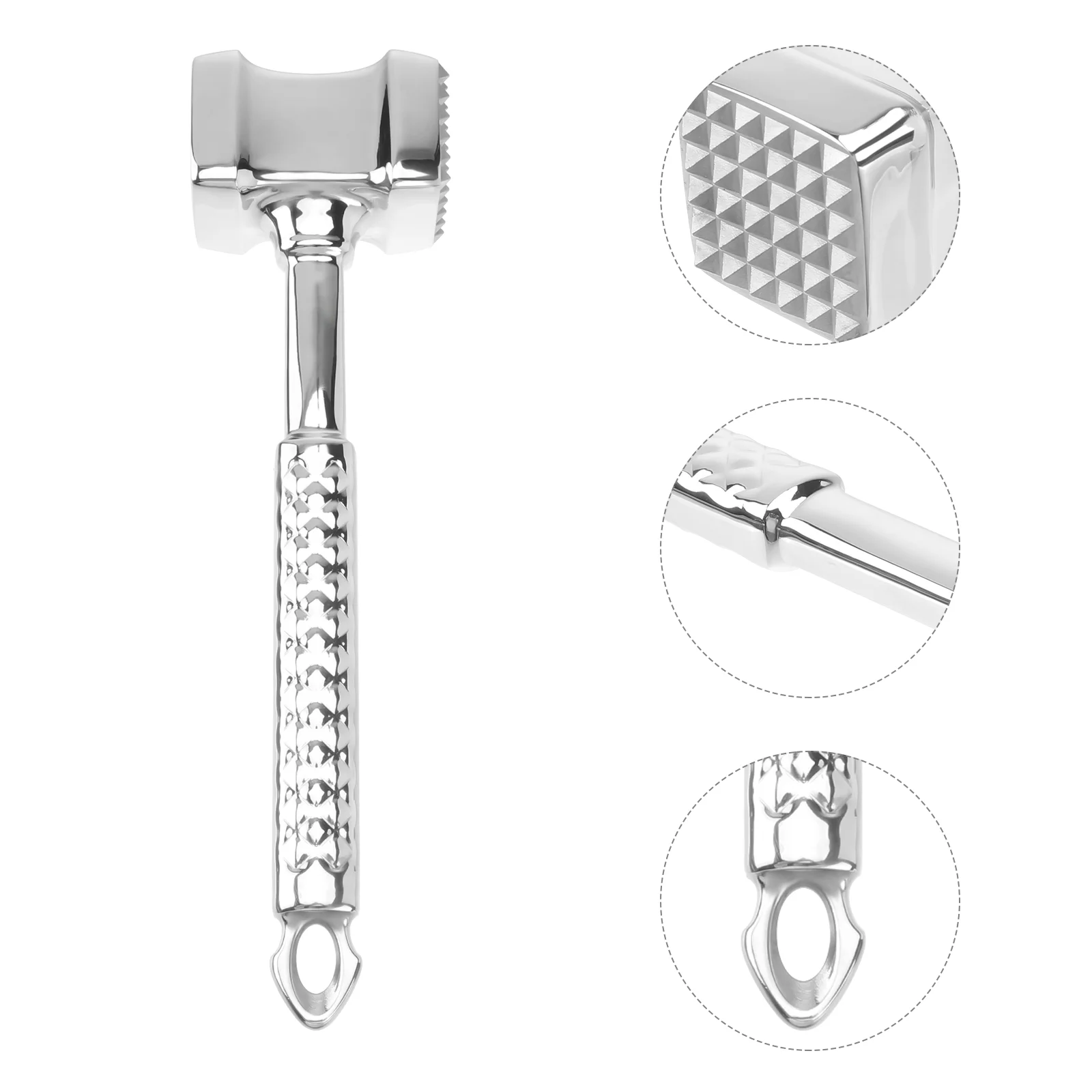 

Stainless Steel Meat Hammer Dual-Sided Meat Hammer Steak Pounder Mallet