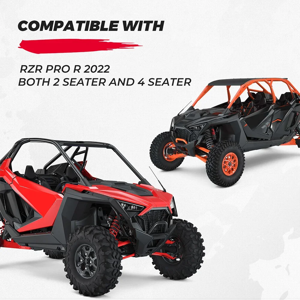 Комплект раструбных крыльев KEMIMOTO UTV совместимый с Polaris RZR PRO R/R 4 2022 2023 сверхмощные