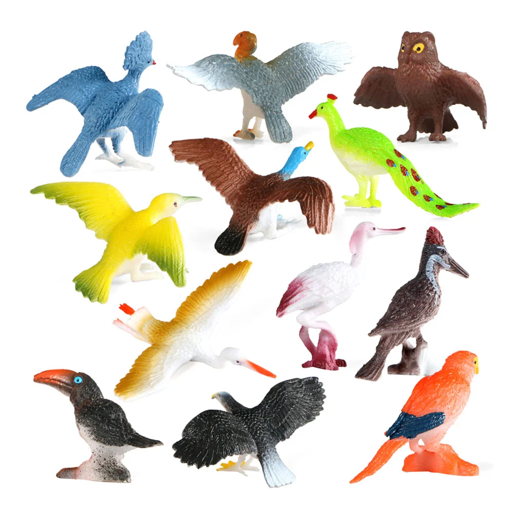 

Bird Modelanimal Figures Figurines Kidsfor Realistic Animals Garden Cat Wildlife Mini Playset Educationalfigurine Figure Decor