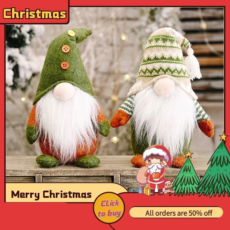 

new faceless old man Fairy Doll Green style decoration