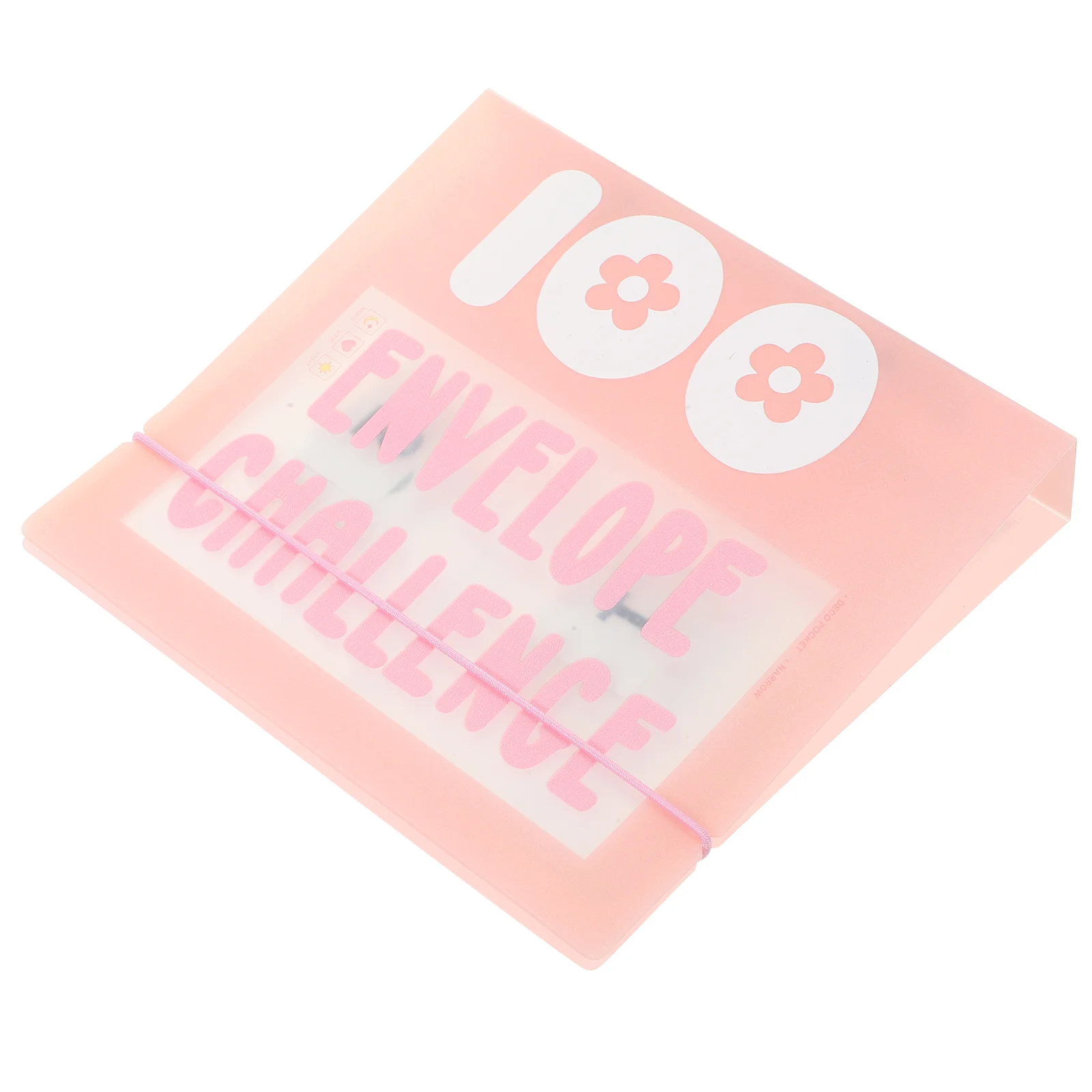 

1 Set of Plastic Envelope Challenge Binder Loose-leaf Budget Binder Cash Notepad for Planning