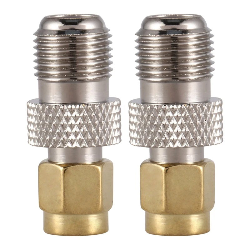 

2X RF коаксиальный адаптер SMA Male к F Female, серебристый