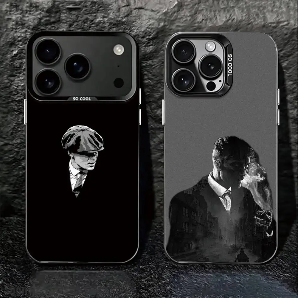 Фото Чехол для телефона Peaky Blinders Tommy Shelby для iPhone 17, 16, 15, 14, 13, 12, Plus, Pro Max, XS, цветной серебристый чехол-накладка №1