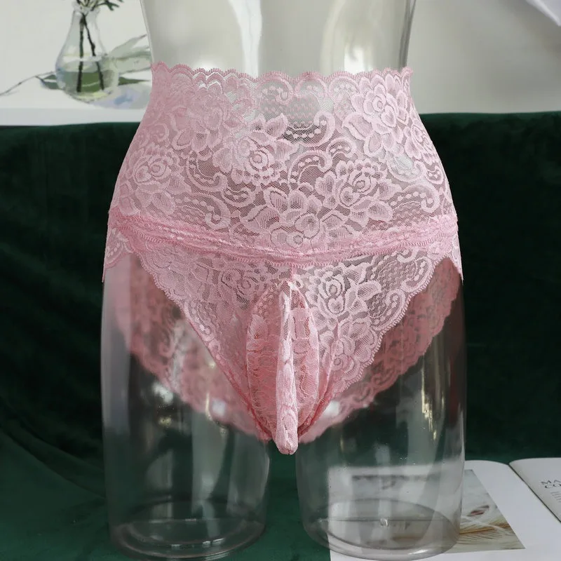 Прозрачное кружевное нижнее белье для геев